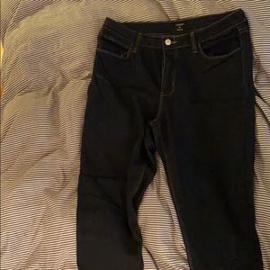Just black skinny dark wash jeans